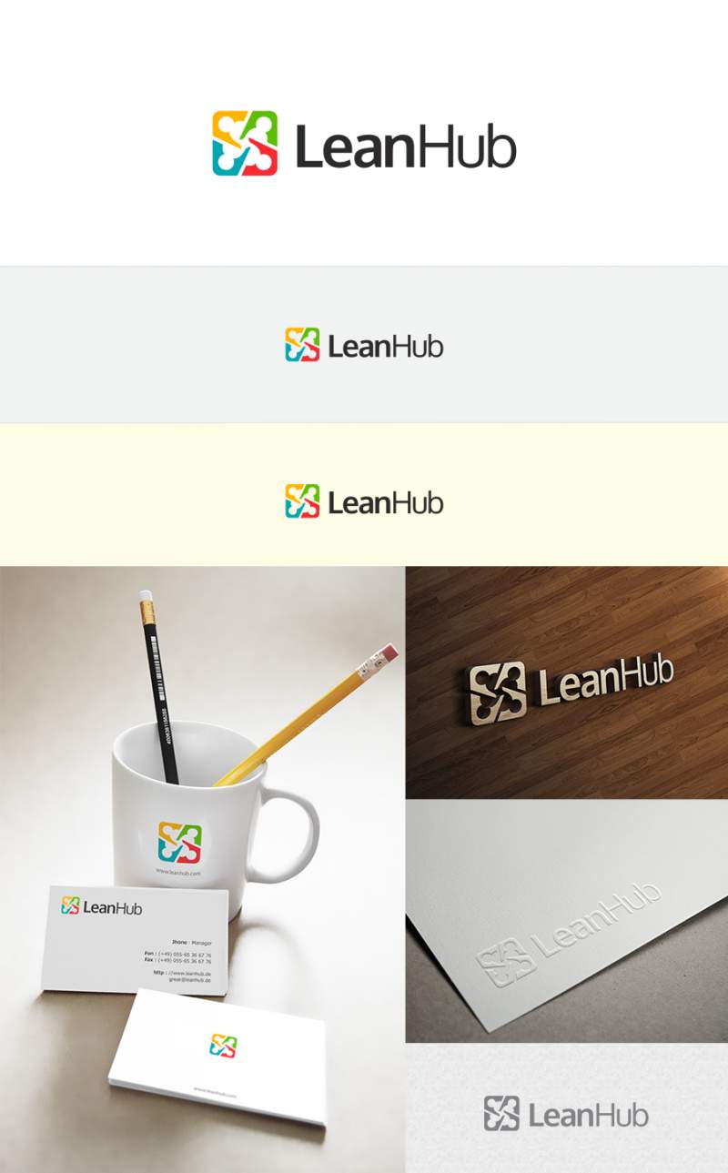 LeanHub's logo was developed using 99designs.